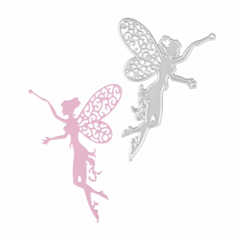 

Flower Fairy Girl Metal Cutting Dies Stencil Scrapbooking Embossing Craft Card Craft Dies