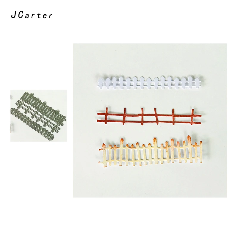 JCarter جديد سياج المعادن قطع يموت ل سكرابوكينغ DIY ألبوم النقش مجلد بطاقات ورقة صورة قالب خلفية الاستنسل