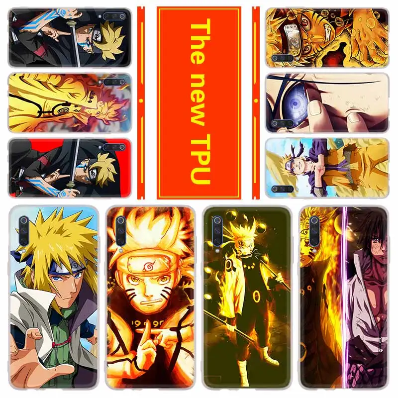

Phone for Xiaomi 9 SE 8 lite 5X 6X Mi 9 8 A1 A2 F1 MAX 3 MIX 2S Redmi Note 7 6 5 K20 pro go Cover Case T5 Anime Naruto