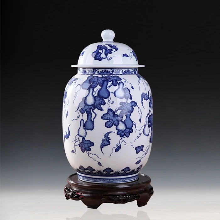 Chinese reproduction ceramic ginger jars Antique Porcelain temple jars