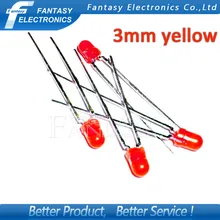 100 шт. красный светильник-диоды красный поворот красный 3 мм светодиод