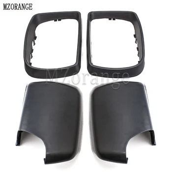 

MZORANGE For BMW E53 X5 2000-2006 Side Door Rearview Mirror Trim Ring Frame Mirror Cover Cap Black Car Housing Part Left/Right