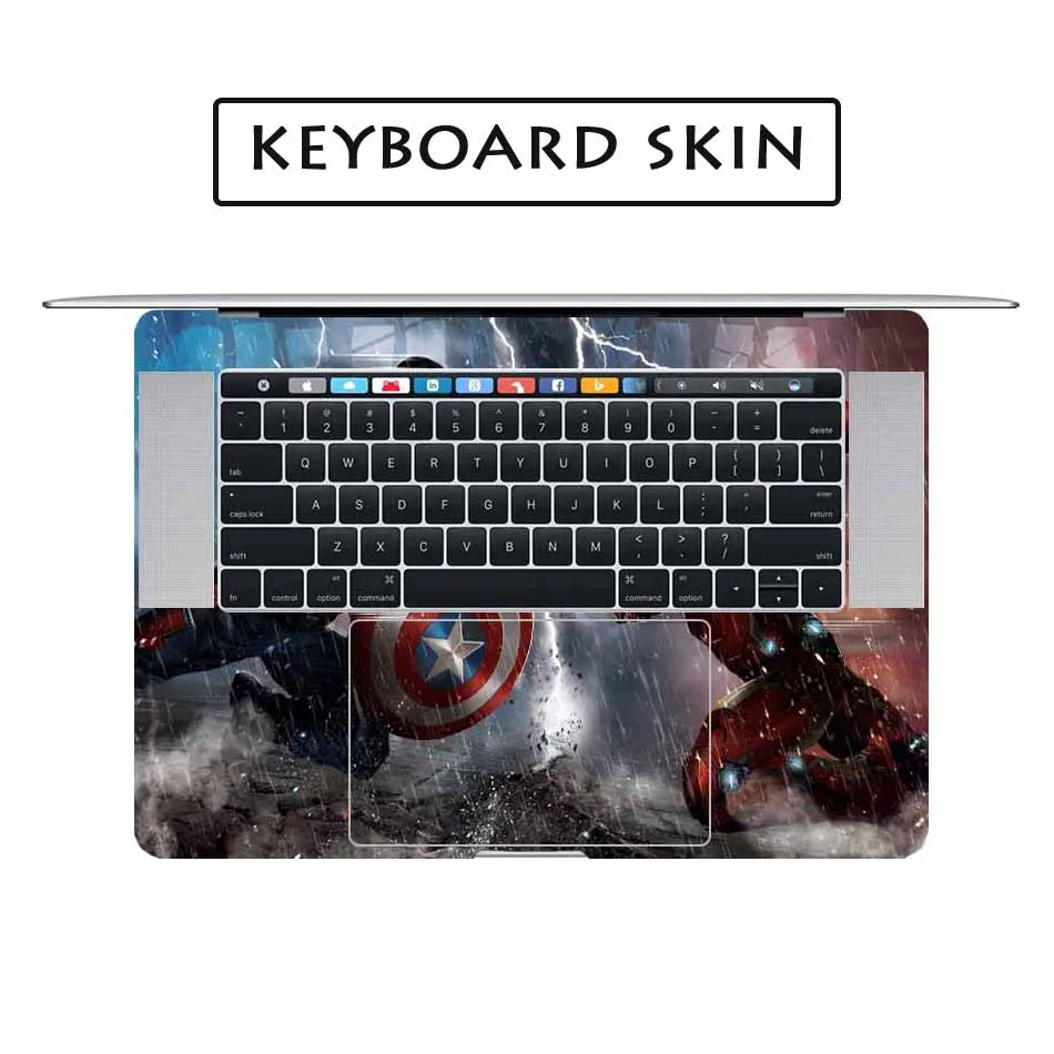 Капитан Америка VS Железный человек прохладном Стикеры для Apple Macbook Air Pro Retina 11 12 13 15
