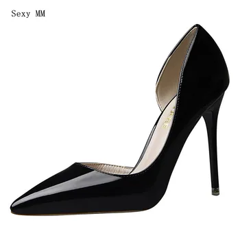 

Summer High Heels Women Pumps Stiletto Thin High Heel Shoes Pointed Toe Woman Party Wedding Shoes Kitten Heels Plus Size 34 - 40