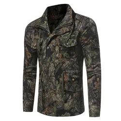 2017 Новая куртка Для мужчин Повседневное Лидер продаж высокое качество джунгли камуфляж Для мужчин Multi-карман куртки Для мужчин полет