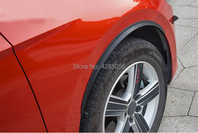 

car rubber fender flare mudguard trim 4pcs for 2 tires DIY wheel arch fender flare wheel eyebrow stripe SUV PICK UP