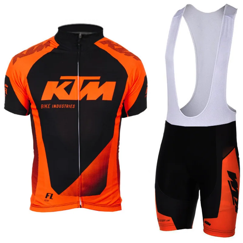 

2017 KTM Cycling team jersey bike shorts set Ropa Ciclismo mens summer pro cycling wear ride maillot Culotte