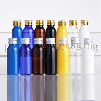 

100X30ml Multicolor Cosmetic Containers DIY SPA Massage Oil Bottle Plastic Metal Lid Cosmetics Packing Refillable Plastic Bottle