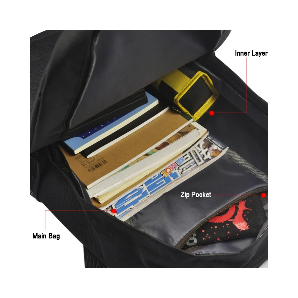 MeanCat черный рюкзак с принтом Devil может Cry логотип дорожная сумка DMC школьные