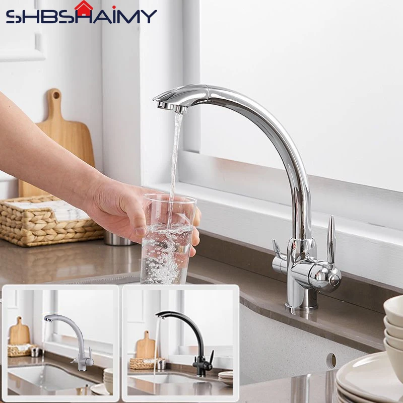 

Russian Delivery Kitchen Mixer Drink Straight And Hot and Cold Pure Water Kitchen Faucet Free Delivery Pipe