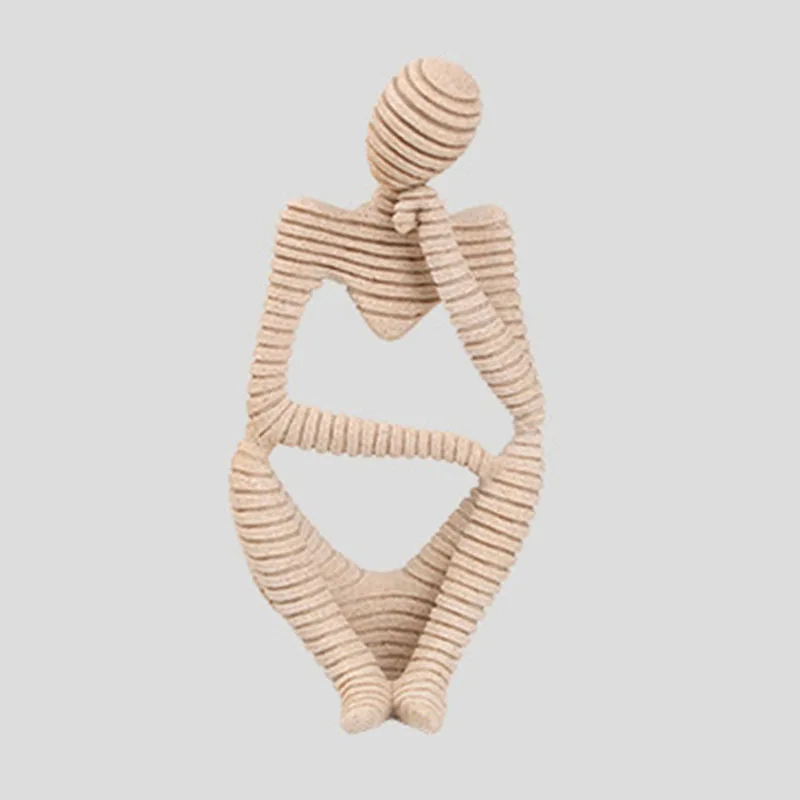 

1 Piece Sandstone Home Decorations Crafts Sculpture Abstract Figures Ornaments Statue