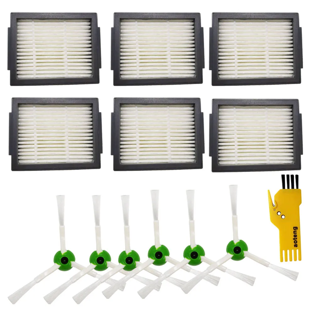 

Hepa Filter Side Brush for iRobot Roomba i7 i7+ / i7 Plus E5 E6 E7 I Series Robot Vacuum Cleaner Parts Replacement Accessories