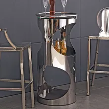 Современный классический Скандинавский дизайн Роскошные модные популярные металлические лофт из нержавеющей стали счетчик табурет барный стол мебель для гостиной 1 шт