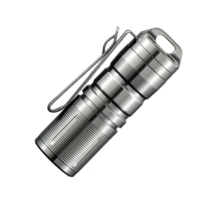 Jetbeam MINI 1 супер мощный и перезаряжаемый светодиодный фонарик Cree титановый брелок