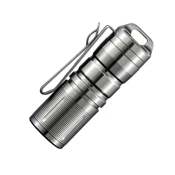 

Jetbeam MINI-1 Super Mini Powerful and Rechargable Cree XP-G2 LED Led Flashlight Titanium Keychain by 10180 Battery