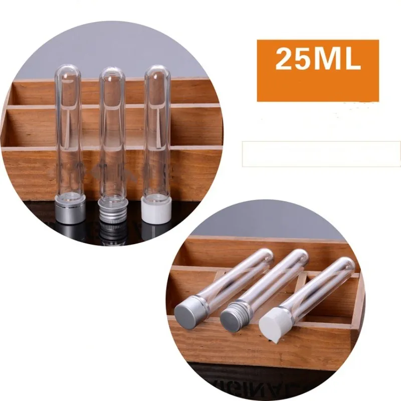 

1Pc 25ML PET Tube Sample Bottle Refillable Bottles Space Shampoo Lotion Cosmetics Empty Pressure Sensitive Film Sealing Strong