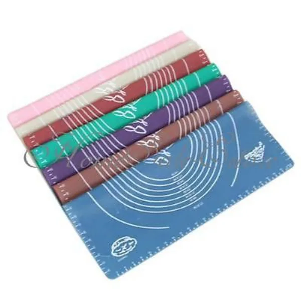 

Silicone Rolling Cut Mat Fondant Clay Pastry Icing Dough Cake Tool 2017 New