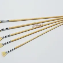 5 шт./компл. длинная ручка свиная щетина Вентилятор Форма масляная кисть для акварели художественные кисти акриловая краска s гуашь лицо художественные принадлежности