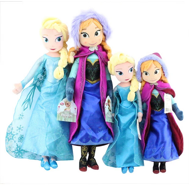 Hot Toys For Kid Brand Disney Toys Cute Cartoon Frozen Anna Elsa Olaf Stuffed Toys Dolls Princess Toys Brinquedos Tq0004