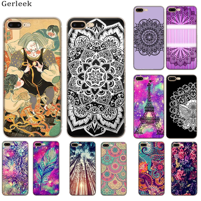 Desxz Mandala Floral Phone Case For Apple Iphone 6 7 8 6S Plus X XS Max XR 5 SE 5S Cover | Мобильные телефоны и