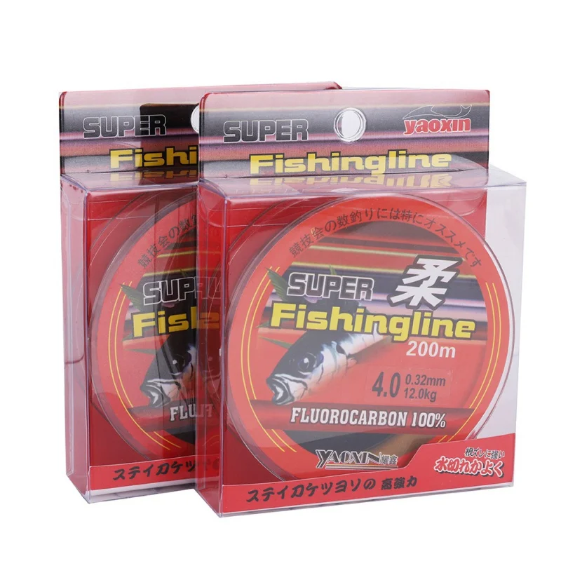 200 M 100% Nylon Fishing Line High Quality Transparent Not Fluorocarbon Fishing Tackle Fishing Line Accessories