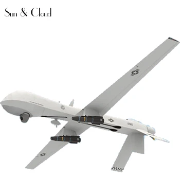 

1:24 3D General Atomics MQ-1 Predator Plane Aircraft Paper Model Assemble Hand Work Puzzle Game DIY Kids Toy