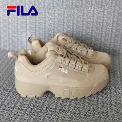 FILA Disruptor II 2 Ретро кроссовки мужские и женские кроссовки белые черные коричневые летние увеличивающие рост спортивные туфли 36-44