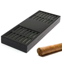Черный прямоугольный курительный увлажнитель для сигар табачная сигара гигрометр полоса сигарета коробка аксессуары для сигар