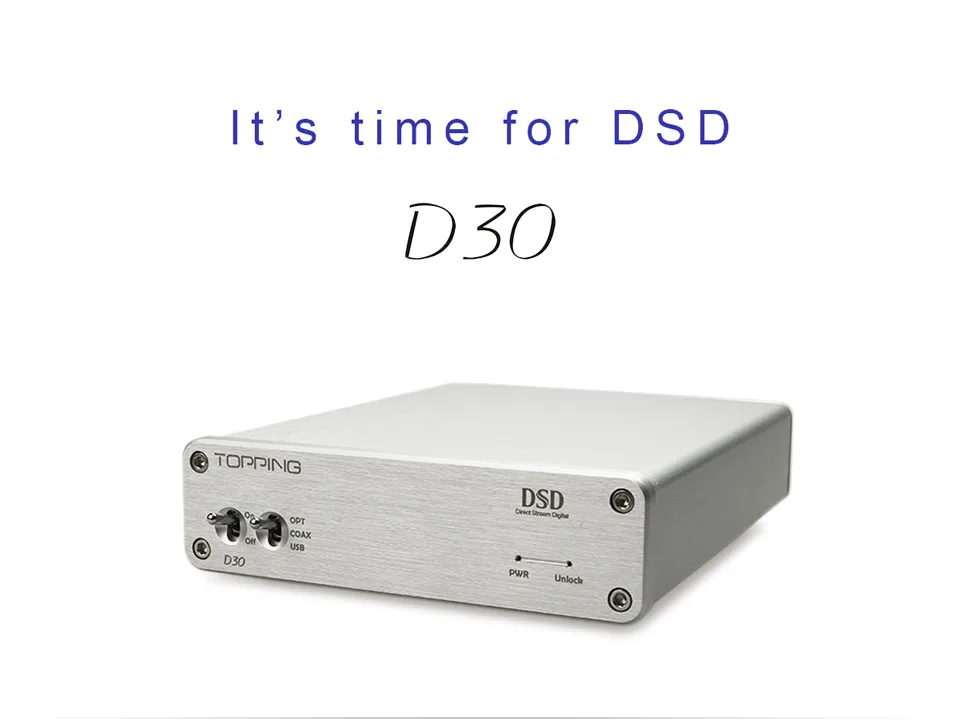 Топпинг D30 HIFI ЦАП XMOS USB DSD CS4398 24Bit 192 кГц коаксиальный Оптический