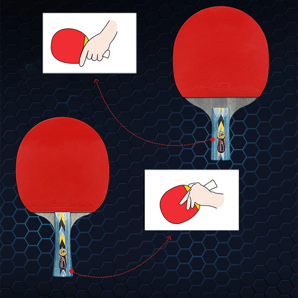 4-звезда одного Bat настольного тенниса Пинг-Понг Ракетки Весло с бесплатными 3 шары и края протектора