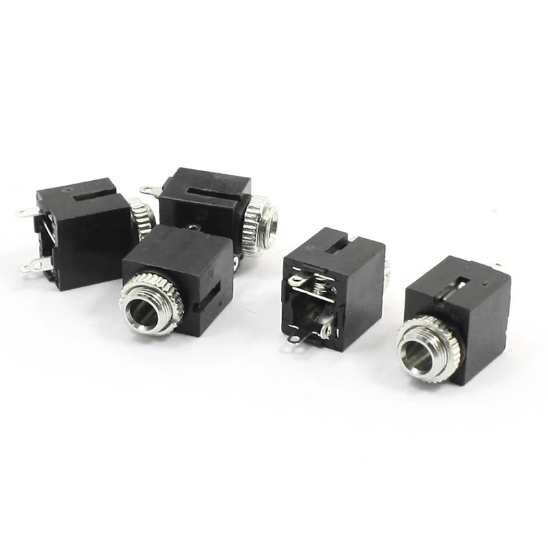 

TOP 5 pcs Jack stereo audio headphones, 3.5mm female DIP PCB mounted