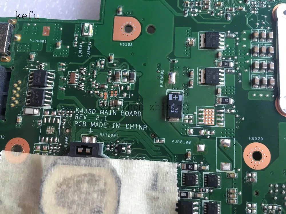 Материнская плата KEFU для ноутбука ASUS K43E K43SD REV.2.1 DDR3 PGA989 HM65 тест