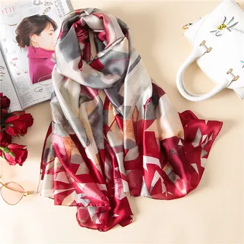 

2018 new brand women scarf fashion summer soft long size shawls silk scarves wrap lady bandana pashmina cachecol
