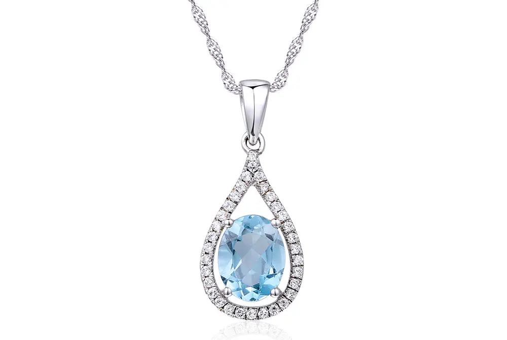 silver blue topaz pendants CAP03252SF-1 (1)