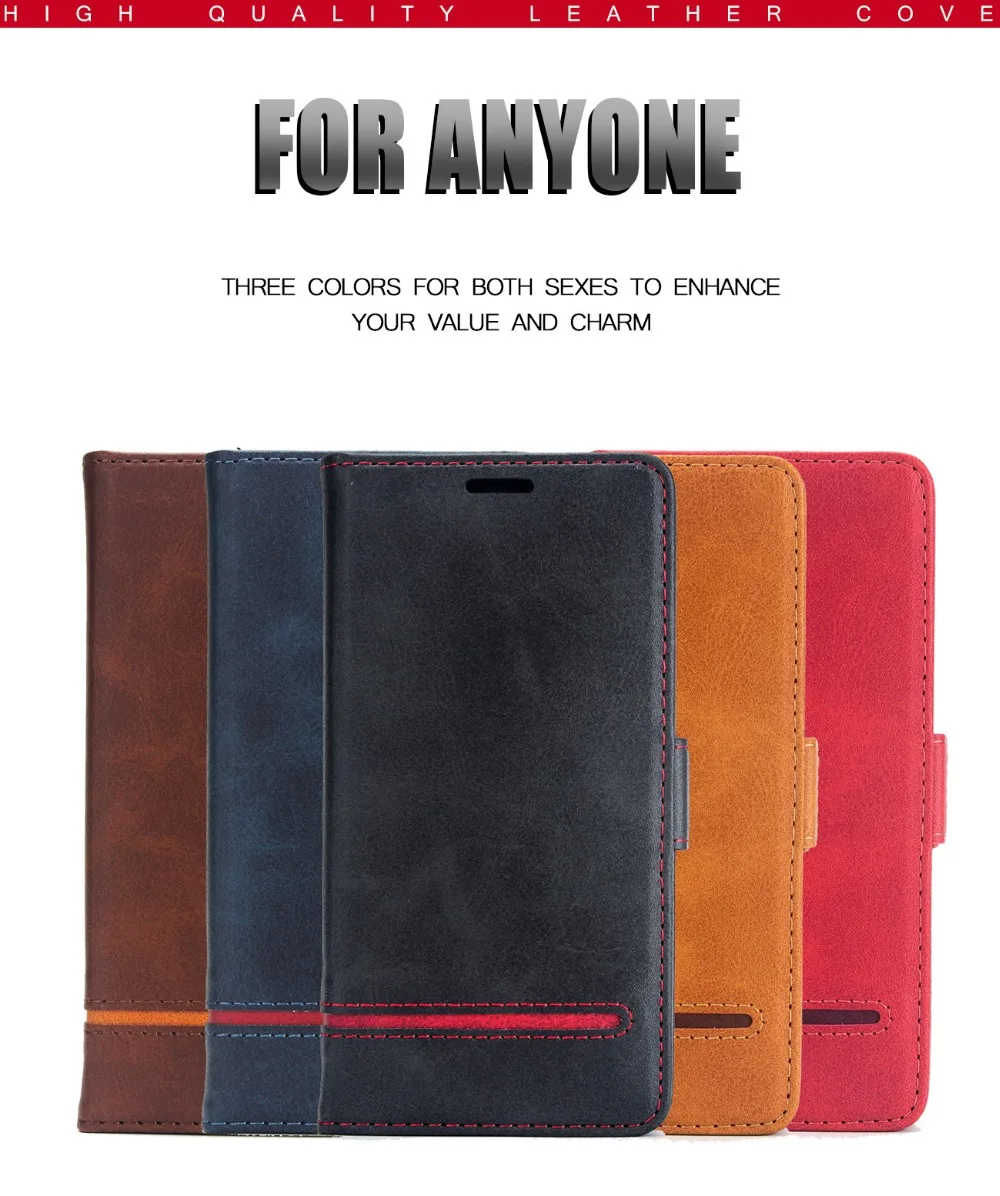 Luxury Fundas for IPhone Xs Max Case XR Funda Flip leather Fundas for iPhone 8 7 Plus 6S 6 Plus Plain Vintage Wallet Books Cover