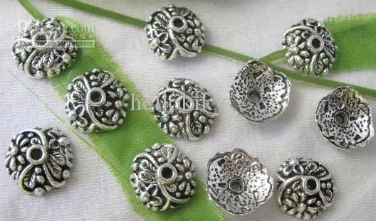 

270pcs Tibetan Silver Color floral bead caps 13mm A1240