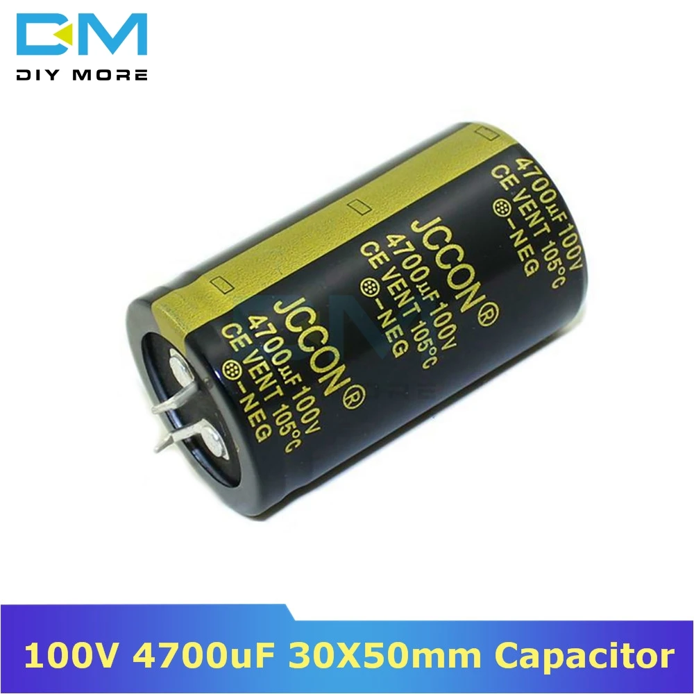 100 V 4700 мкФ 30X50 мм 30x50 Алюминий электролитический конденсатор высокой частоты низкий импеданс через отверстие конденсатор 30*50 мм diymore