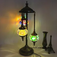 3 абажура индейка мозаика торшер средиземноморский стиль арт деко ручной работы мозаика стекло романтический декоративный внутренний светильник