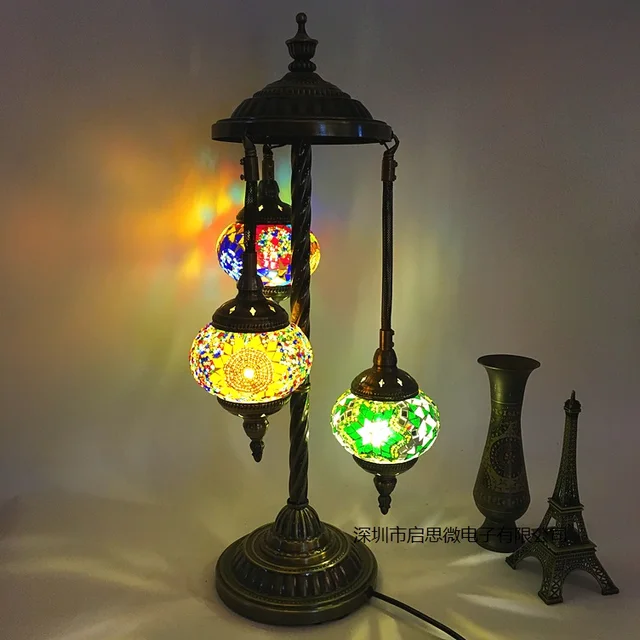 3 Lampshades Turkey Mosaic Floor Lamp Mediterranean Style Art Deco 3 Lampshades Turkey Mosaic Floor Lamp Mediterranean Style Art Deco Handcrafted Gl Decorative Indoor Light