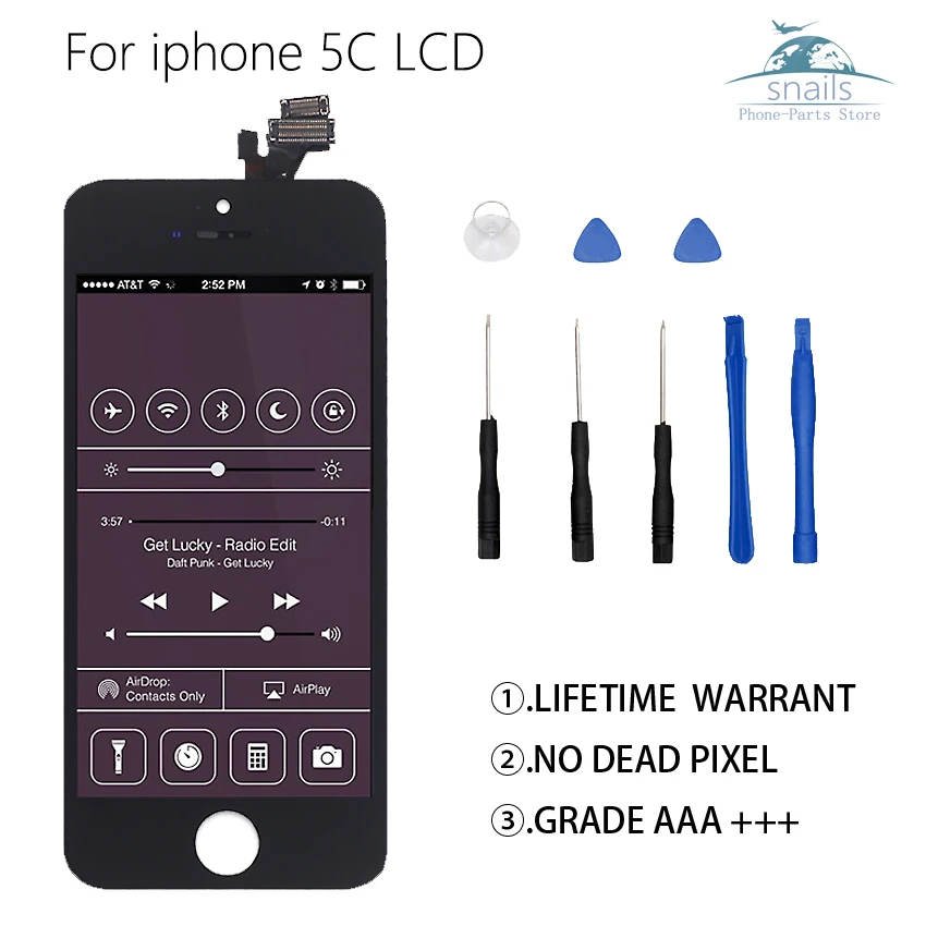 

For Apple iphone 5C LCD Display Touch Screen Assembly Replacement For Apple iphone 5C Display Touch Screen Phone Parts