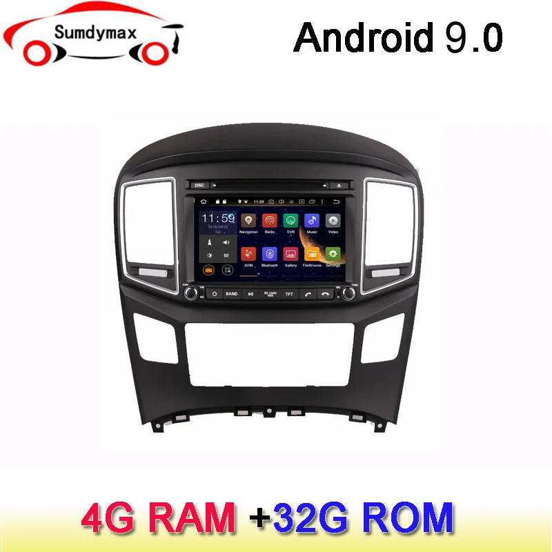 Cheap Octa core android 9.0 car dvd gps radio player for hyundai H1 Grand Starex iLoad iMax H-1 Travel with gps navigation wifi USB 0
