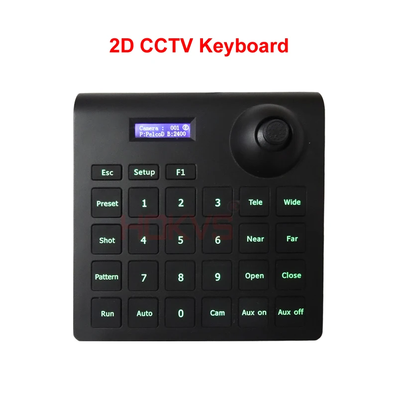  Portable Mini Small 2D PTZ CCTV Keyboard Controller Joystick Support Pelco-D / P Protocol  Speed Dome Camera 