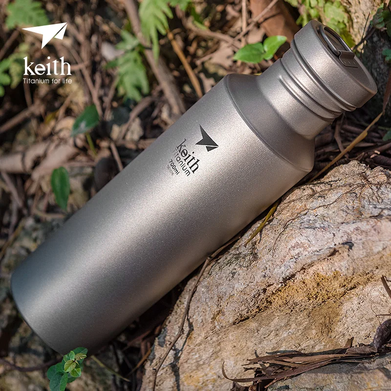 

Keith Outdoor Sports Titanium Water Bottles, Lightweight, 400ml, 550ml, 700ml