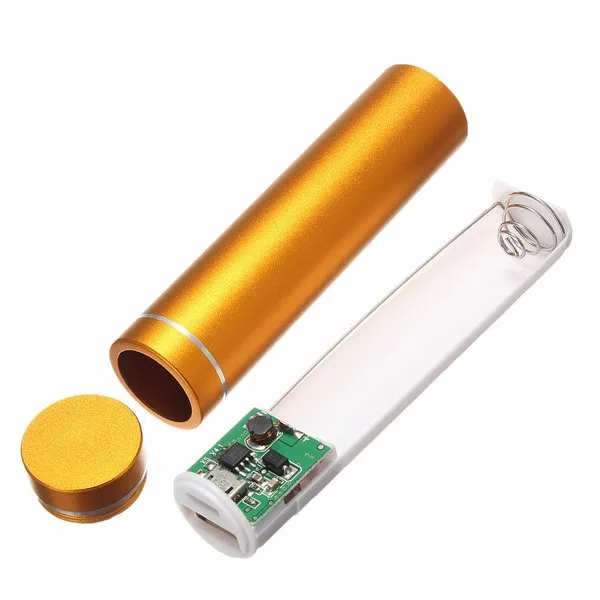 1 шт. металлический чехол для зарядного устройства USB 5 В коробка 18650 сотового