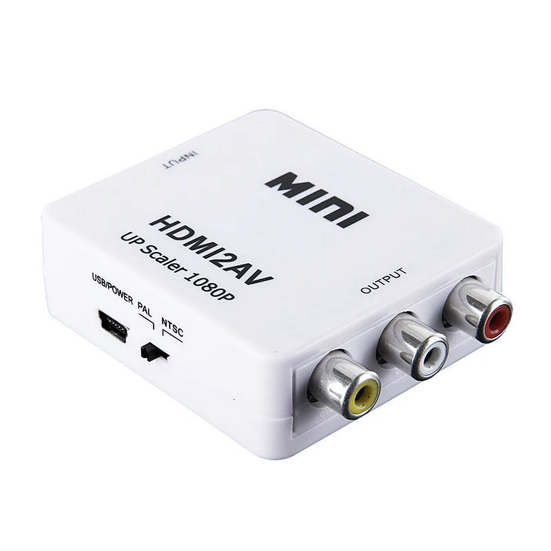 Мини 1080 P HDMI к Аудио Видео AV RCA адаптер CVBS конвертер для HDTV DOM668