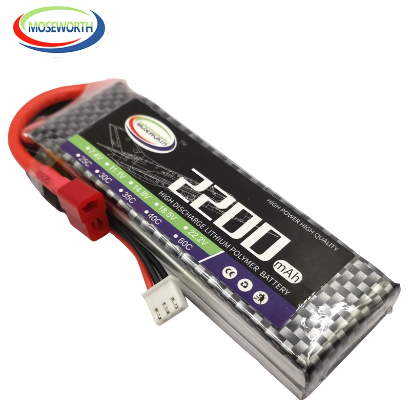 2S RC LiPo батарея 7 4 В 2200 мАч 25C 35C 60C для радиоуправляемого самолета вертолета