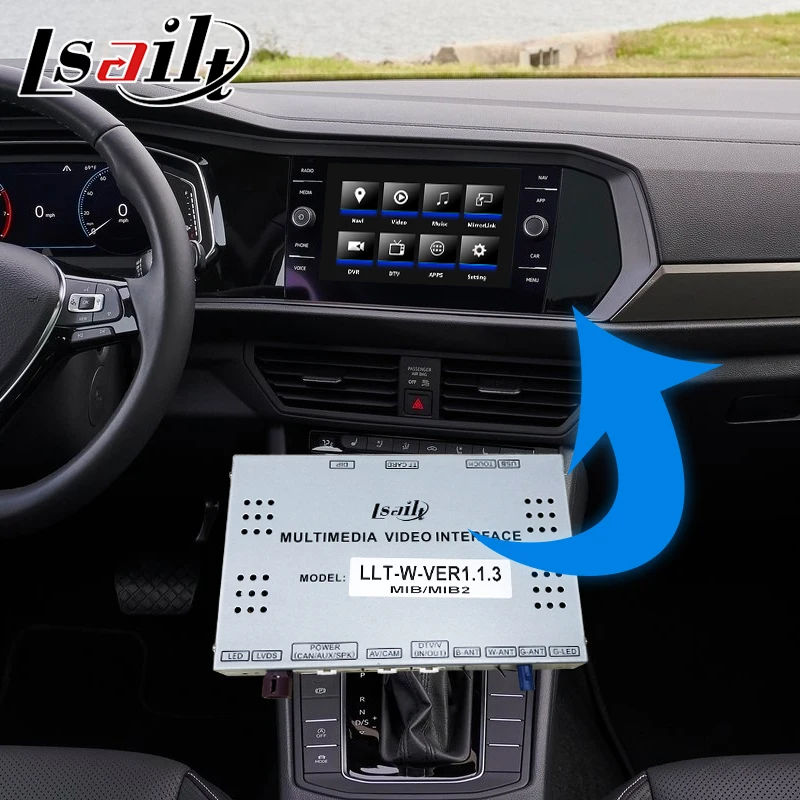 Android/carplay интерфейсная коробка для Volkswagen Jetta 6,5 8 9," MIB MIB2 MQB видео интерфейсная коробка с gps навигацией по Lsailt