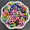 50pcs 8mm Resin Spacer Beads Oval Evil Eye Beads Stripe Spacer Beads For Jewelry Making DIY Bracelet Necklace Gifts For Women ► Photo 2/6