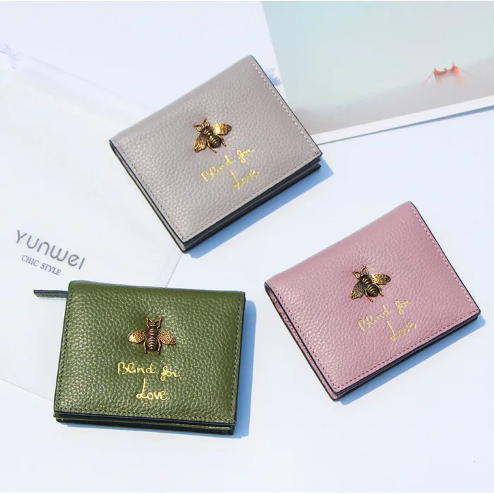

Bemoreal Women Small Wallet Genuine Leather Luxury Brand Coin Pocket Hasp Short Purse Female Fashion Real Leather Purse