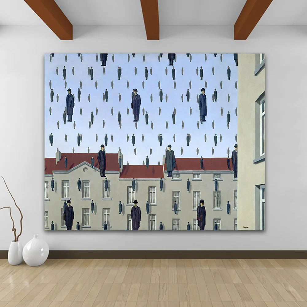 QC794-rene magritte Golconda 1953-4